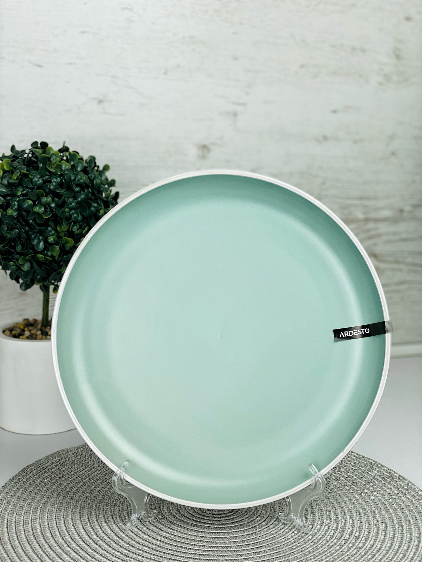 Тарілка обідня 26 см Ardesto Cremona Pastel blue AR2926BC