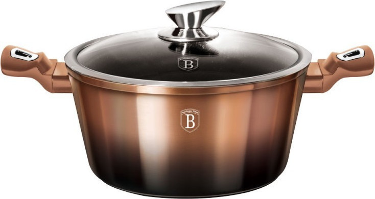 Каструля з кришкою 6,1 л Berlinger Haus Metallic Line BH-6109