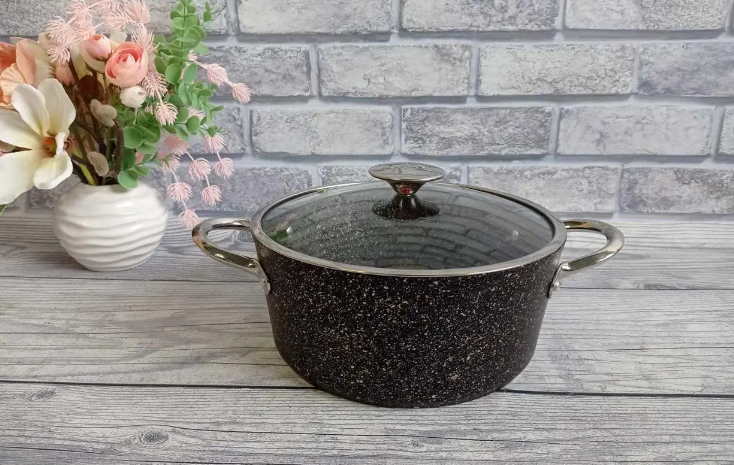 Каструля 4,2 л (24 х 12 см) OMS 3116-24-4,2л-Black