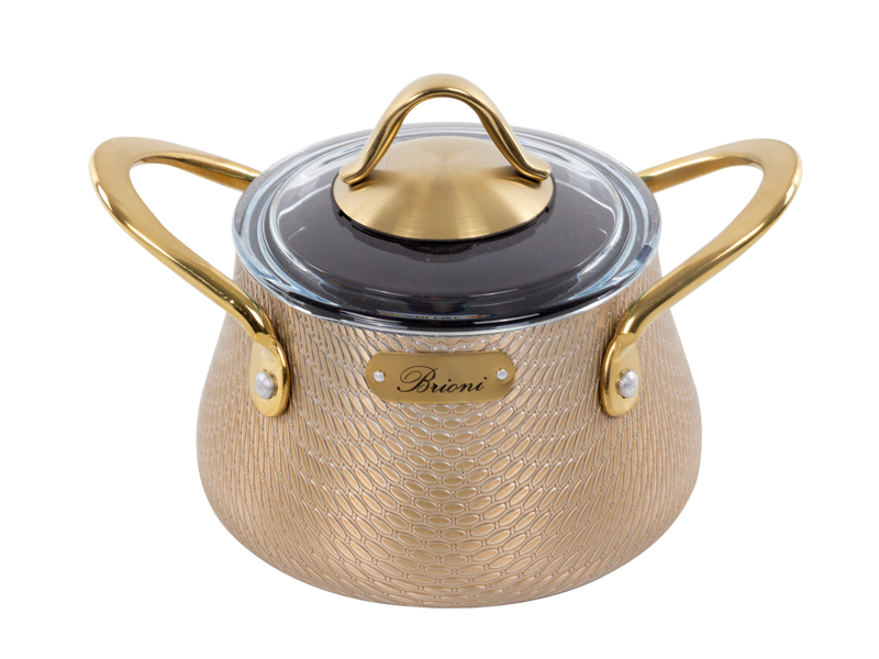 Каструля із кришкою 24 см 3 л Elegance Brioni 764-034