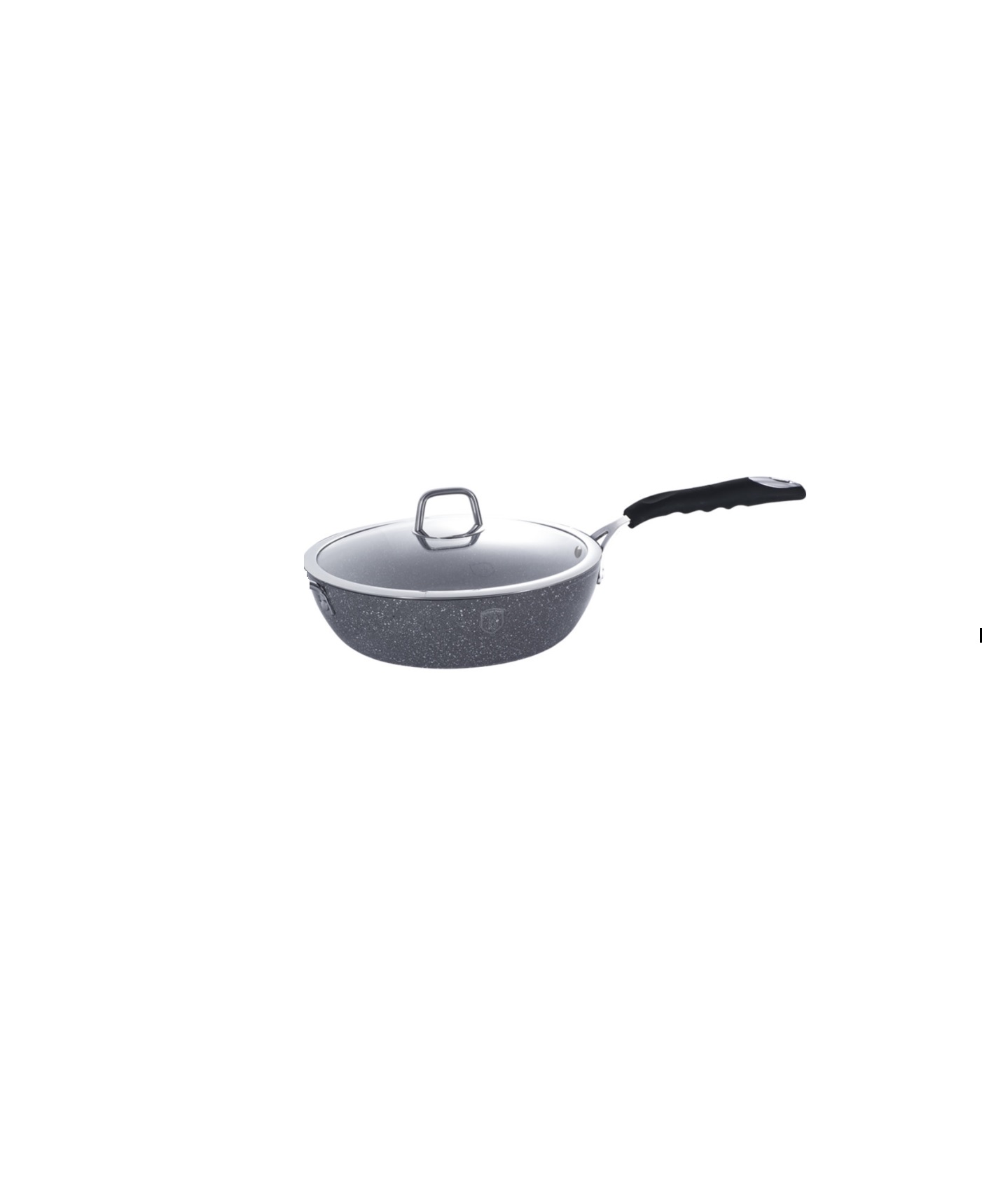 Пательня з кришкою Berlinger Haus gray stone touch 24 см BH-1165N
