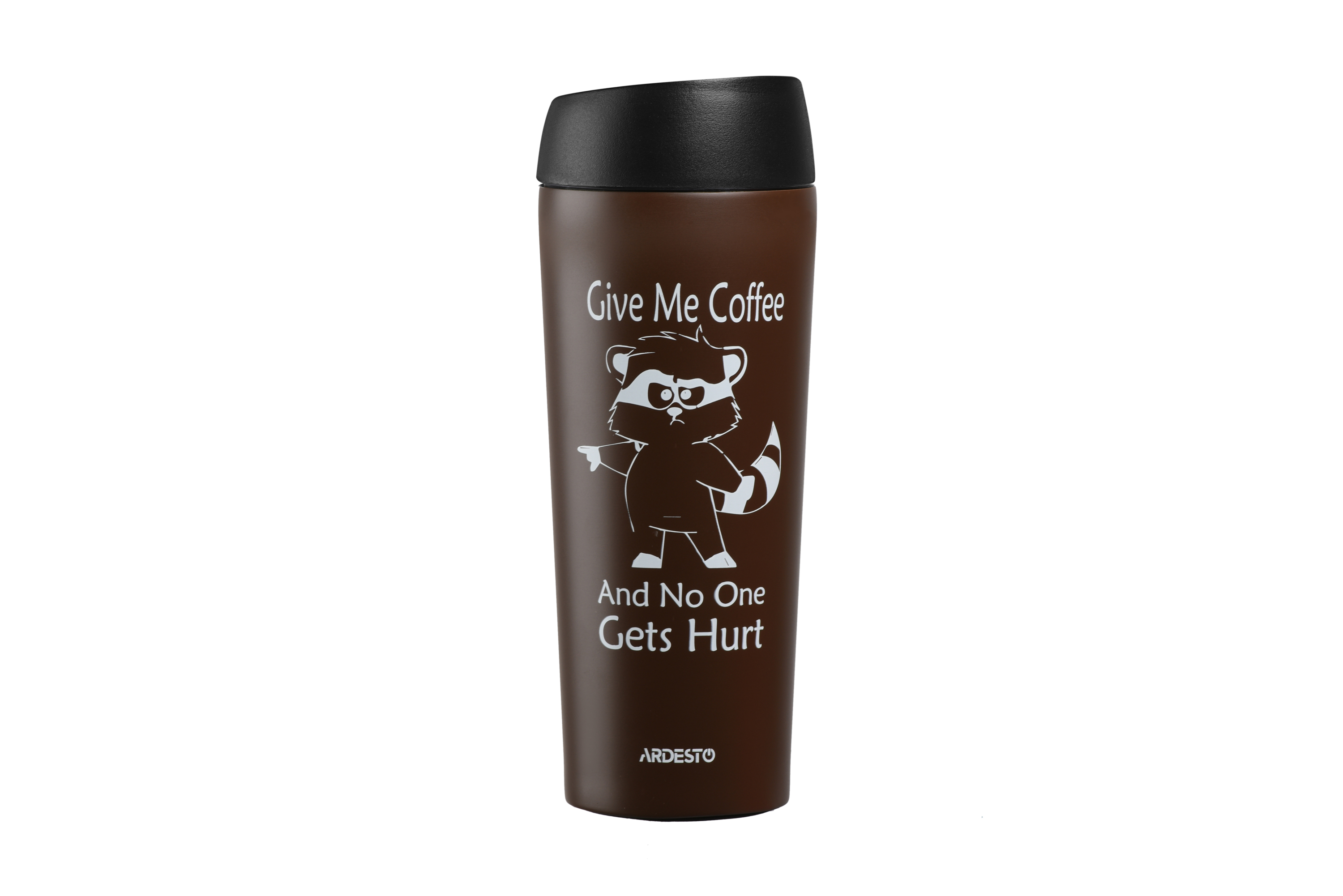 Термочашка Ardesto Coffee time Racoon 450 мл AR2645DML