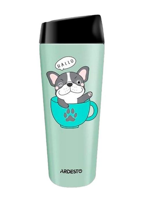 Термокухоль Ardesto Coffee time Frenchie 450 мл, нержавіюча сталь, зелений AR2645DG