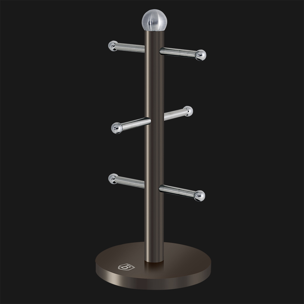 Стійка на 6 чашок 15*34 см Metallic Line Carbon Edition Berlinger Haus BH-1351