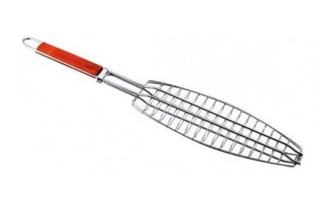 Решітка нержавеющая овальна для гриля - барбекю  375*150 мм Empire 0104