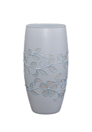 Ваза 39 см GlassStyle X038 Vanilla blue