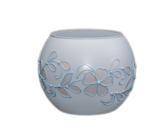 Ваза 14,5 см GlassStyle X019 Vanilla blue