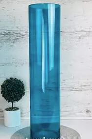 Ваза GlassStyle H70 Transparent turquoise